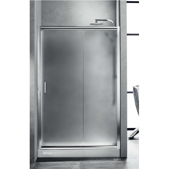 NEW TEMA Συρόμενη Πόρτα Εισόδου Δίφυλλη Frosted - NT 130 F 130Χ180cm - 016-ΤΕΜ-0409